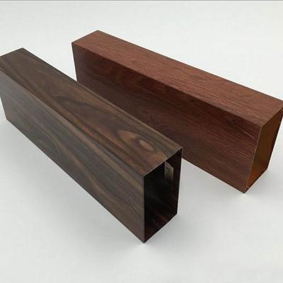 Durable Aluminum Square Tube with Wood Grain Finish